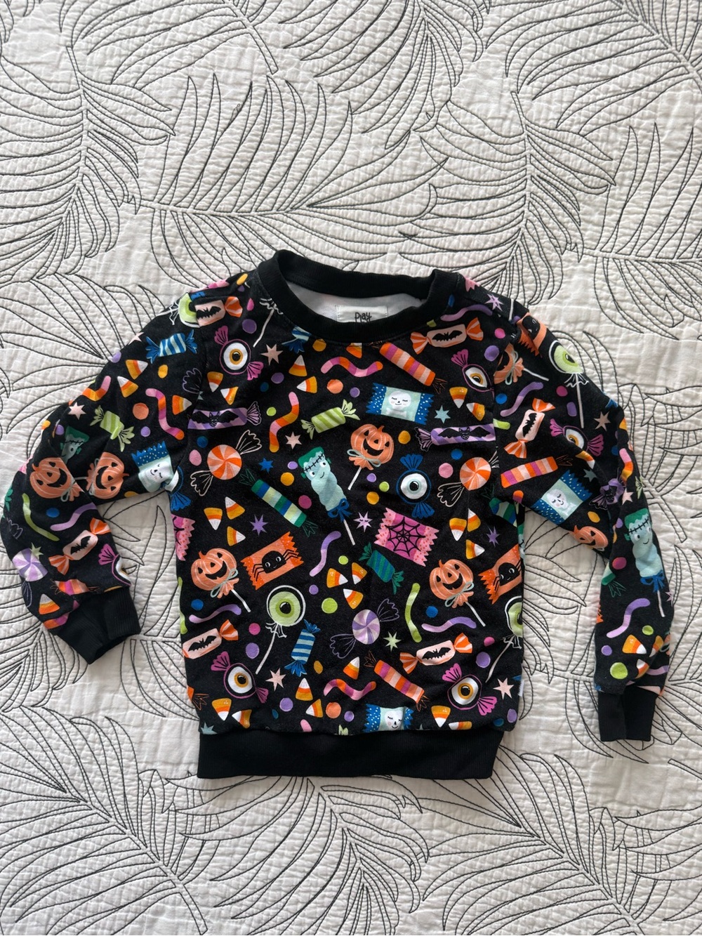 Little Sleepies Black Halloween Sweatshirt